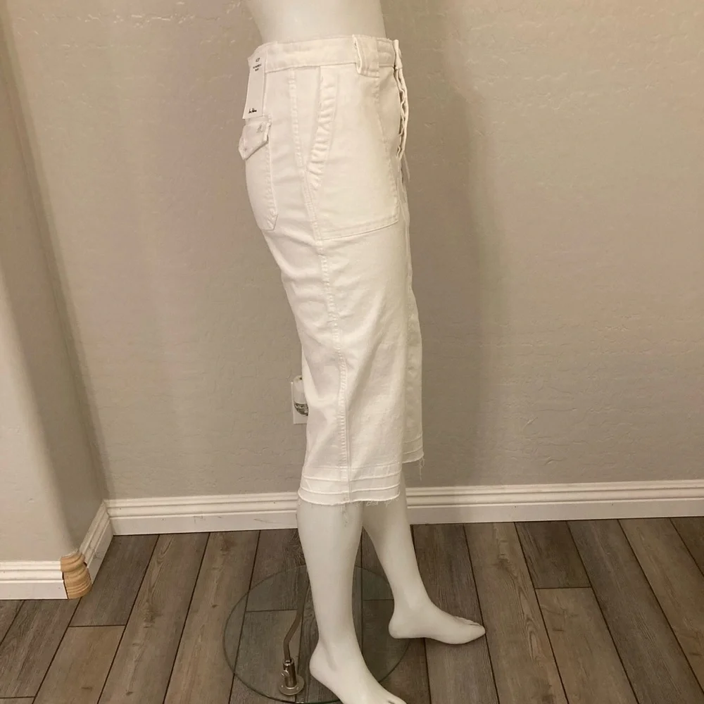 Sam Edelman The Maribelle Skirt White Denim Size 4/27